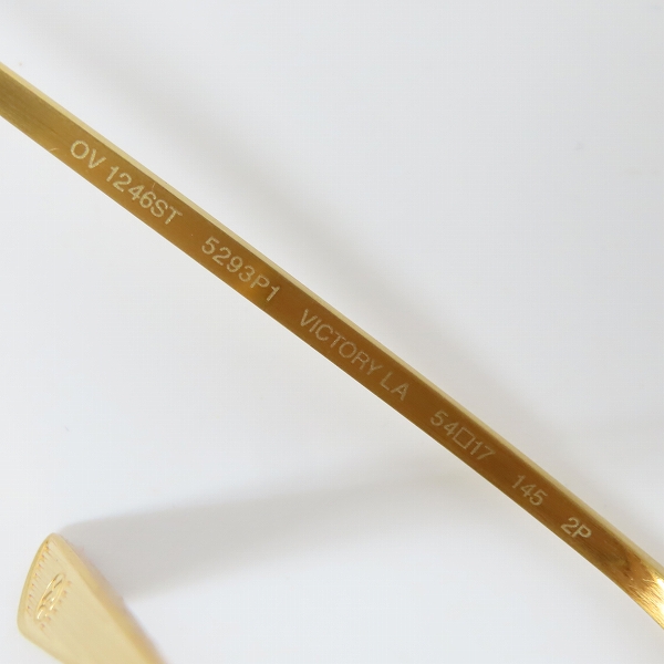 実際に弊社で買取させて頂いたOLIVER PEOPLES/オリバーピープルズ 偏光レンズ/ツーブリッジ/ティアドロップ型 メガネフレーム OV1246STの画像 5枚目