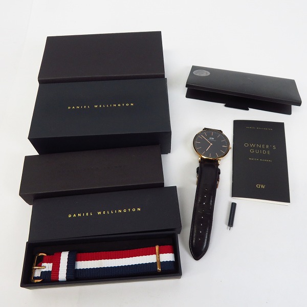 実際に弊社で買取させて頂いたDaniel Wellington/ダニエルウェリントン CLASSIC SHEFFIELD 腕時計/ウォッチ 替えベルト付きの画像 6枚目