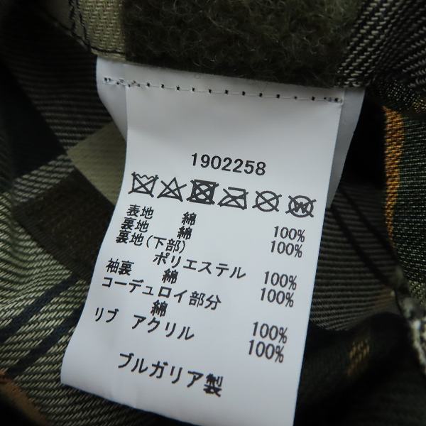 実際に弊社で買取させて頂いたBarbour/バブアー 19AW キャプテンサンシャイン ビデイル オイルドコート 1902258/38 の画像 3枚目