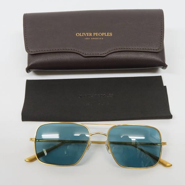 実際に弊社で買取させて頂いたOLIVER PEOPLES/オリバーピープルズ 偏光レンズ/ツーブリッジ/ティアドロップ型 メガネフレーム OV1246STの画像 8枚目