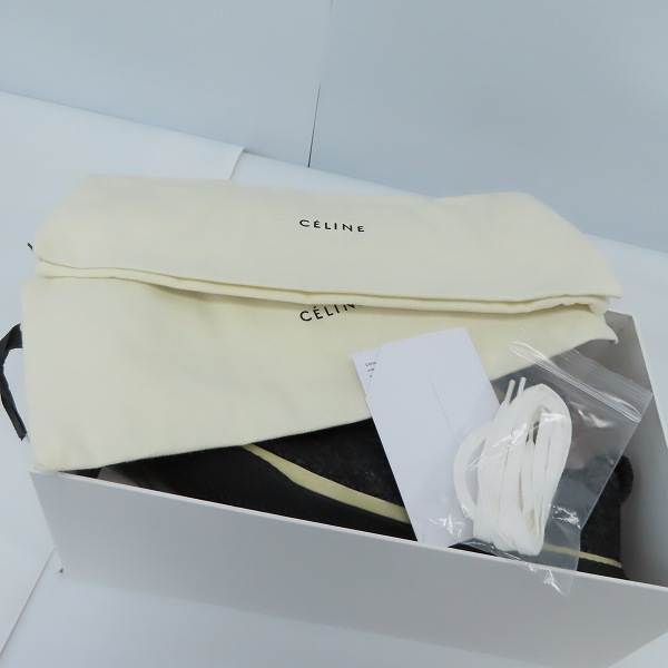 実際に弊社で買取させて頂いたCELINE/セリーヌ 180°  フェルト レースアップ スニーカー 40の画像 6枚目