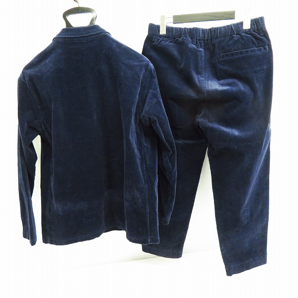 実際に弊社で買取させて頂いた417 by EDIFICE/エディフィス コーデュロイ生地 2Bテーラードジャケット/パンツ セットアップ/Mの画像 1枚目