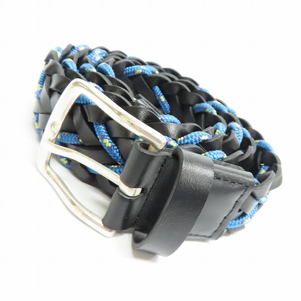 実際に弊社で買取させて頂いたPaul Smith/ポールスミス イントレチャート メッシュレザー/コードベルト/38