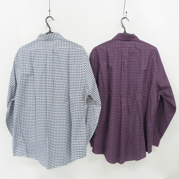 実際に弊社で買取させて頂いたBROOKS BROTHERS/ブルックスブラザーズ チェック柄 長袖シャツ /L 2点セットの画像 1枚目