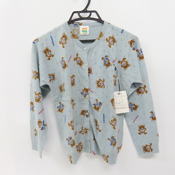 実際に弊社で買取させて頂いたGRUNGE POPS HYSTERICS/ヒステリックグラマー ウール アンゴラ ニットカーディガン ブルー系/F