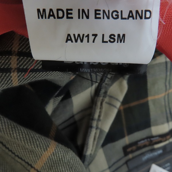実際に弊社で買取させて頂いた【未使用】Barbour/バブアー BEAUFORT ビューフォート ワックスドコットンジャケット 1702284 36の画像 6枚目