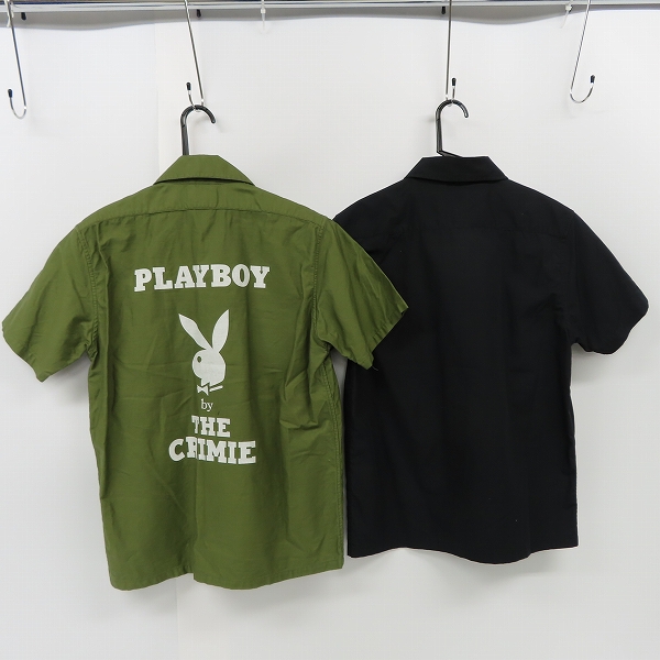 実際に弊社で買取させて頂いたTHE CRIMIE/クライミー 半袖ワークシャツ/S 2点セットの画像 1枚目