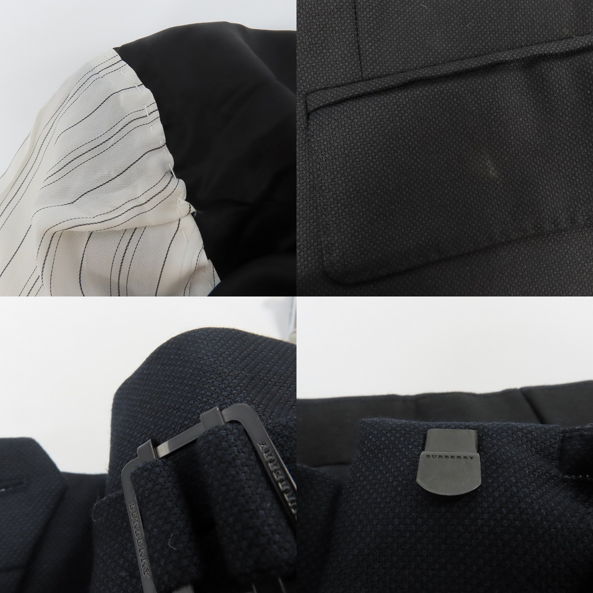 実際に弊社で買取させて頂いた【JPタグ】BURBERRY/バーバリー ジャケット/パンツ 2Pスーツ/44Rの画像 8枚目
