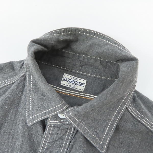 実際に弊社で買取させて頂いたJ.S.HOMESTEAD/ジャーナルスタンダード ホームステッド ワークシャツ/Sの画像 5枚目