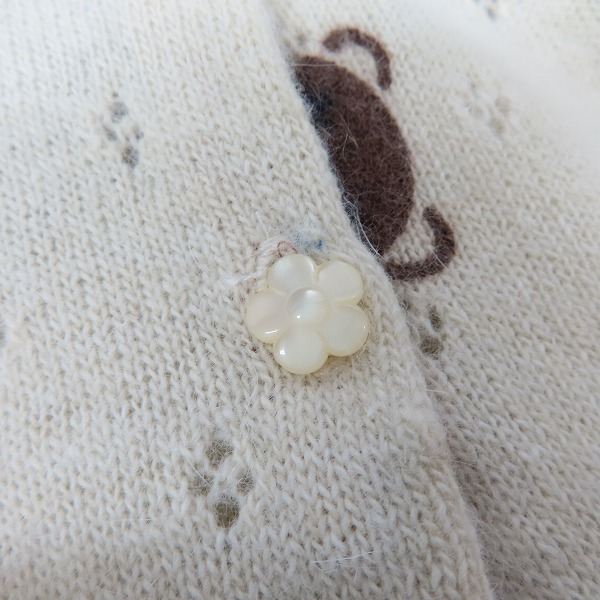 実際に弊社で買取させて頂いたGRUNGE POPS HYSTERICS/ヒステリックグラマー ウール アンゴラ ニットカーディガン Fの画像 5枚目