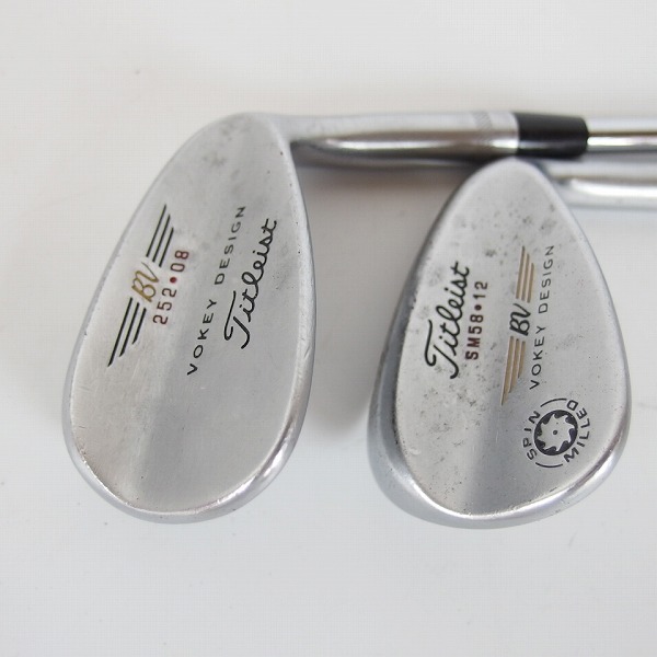 実際に弊社で買取させて頂いたTitleist/タイトリスト VOKEY ボーケイ BV ウェッジ 2本セット 52/58° Dynamic Gold S200の画像 1枚目