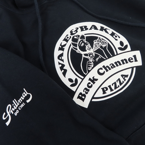 実際に弊社で買取させて頂いたBackChannel/バックチャンネル WAKE＆BAKE PIZZA パーカー/Mの画像 4枚目