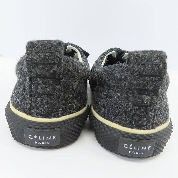 実際に弊社で買取させて頂いたCELINE/セリーヌ 180°  フェルト レースアップ スニーカー 40の画像 1枚目