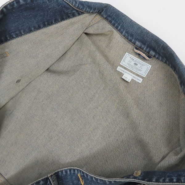 実際に弊社で買取させて頂いたTHE CRIMIE/クライミー ダメージ加工 デニムジャケット/Lの画像 2枚目