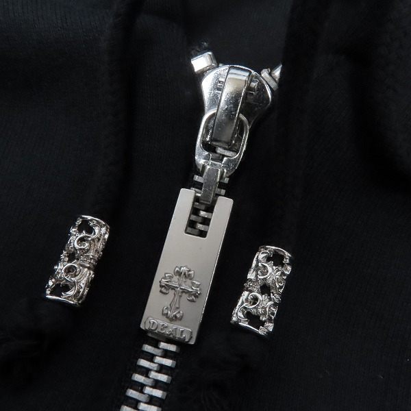 実際に弊社で買取させて頂いたDEAL DESIGN/ディールデザイン レザースリーブ ジップ アップパーカー DA-171/Sの画像 4枚目