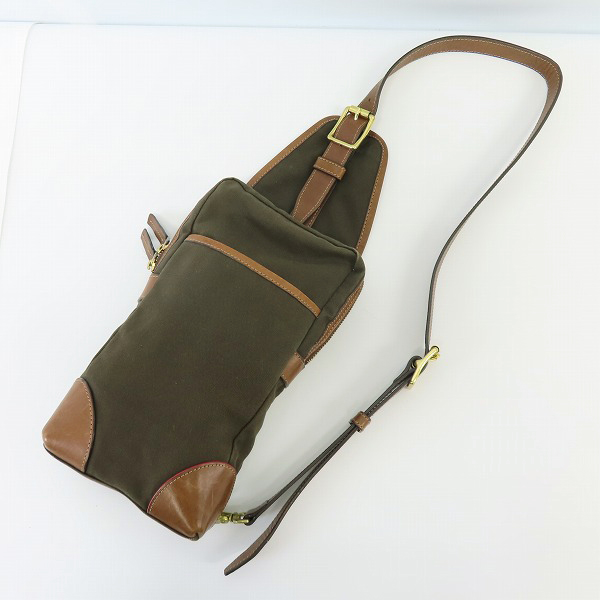 実際に弊社で買取させて頂いたPaul Smith/ポールスミス レザー/キャンバス コンビネーション ワンショルダーバッグ