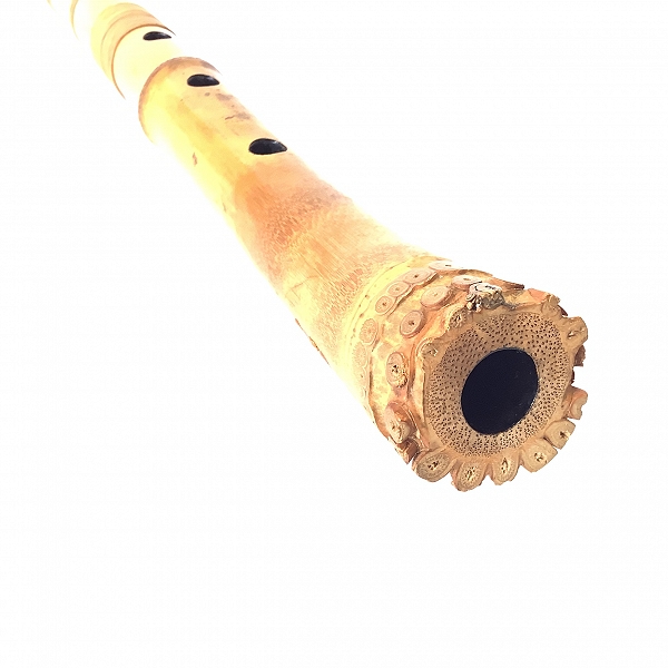 実際に弊社で買取させて頂いた尺八 在銘 琴古流 藤巻き 全長54.4cm 和楽器 の画像 4枚目