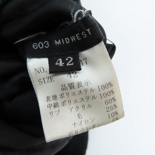 実際に弊社で買取させて頂いたMIDWEST/ミッドウエスト ブルゾン リバーシブルジャケット 42の画像 2枚目