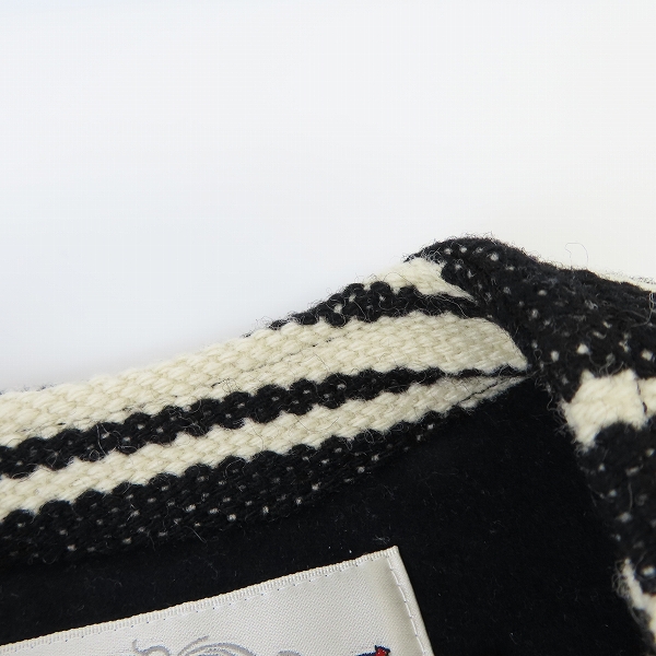 実際に弊社で買取させて頂いたCALEE/キャリー MELTON WOOL BORDER VEST ウールベスト/Lの画像 6枚目