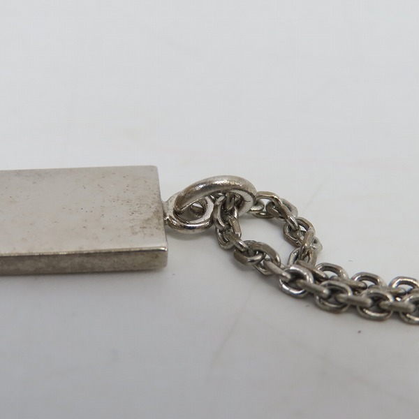 実際に弊社で買取させて頂いたPaul Smith/ポールスミス COLLECTION ロゴ プレート ペンダント/ネックレス チェーン付きの画像 4枚目