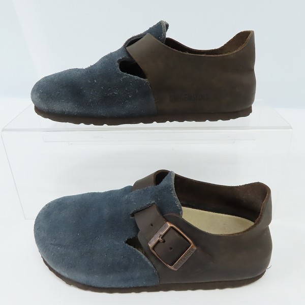 実際に弊社で買取させて頂いたBIRKENSTOCK/ビルケンシュトック LONDON スウェード×レザー シューズ/22.5の画像 3枚目