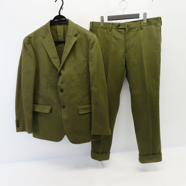 実際に弊社で買取させて頂いたUNITED ARROWS/ユナイテッドアローズ ヘリンボーン織 テーラードジャケット/パンツ セットアップ/52
