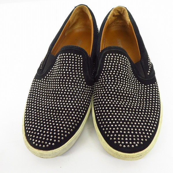 実際に弊社で買取させて頂いたJIMMY CHOO/ジミーチュウ グリッター スタッズ スリッポン/38