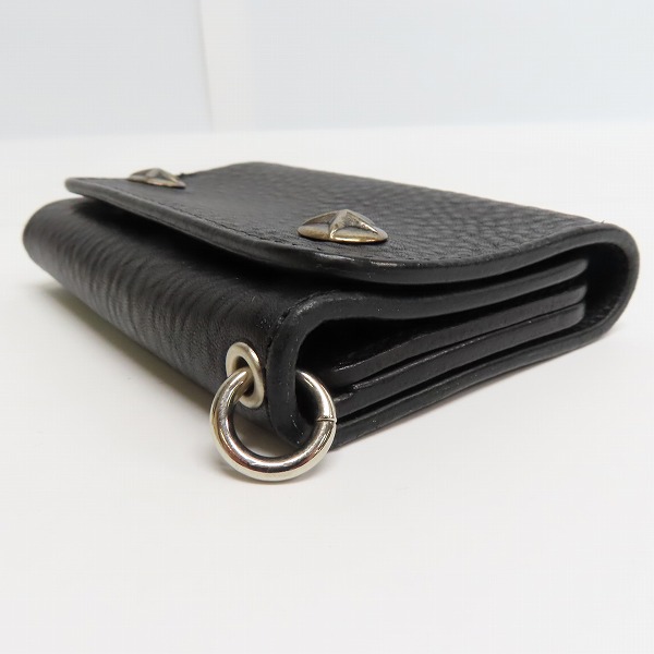 実際に弊社で買取させて頂いたCALEE/キャリー 20SS スターボタン 3つ折り レザー財布/ウォレット CL-20SS009L&ALの画像 2枚目