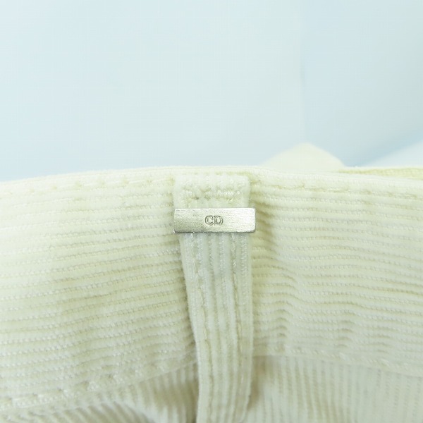 実際に弊社で買取させて頂いたdior homme/ディオールオム コーデュロイパンツ ホワイト 30の画像 5枚目