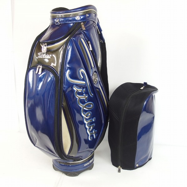 実際に弊社で買取させて頂いたTitleist/タイトリスト 9.5型 CB610S エナメルキャディバッグの画像 1枚目