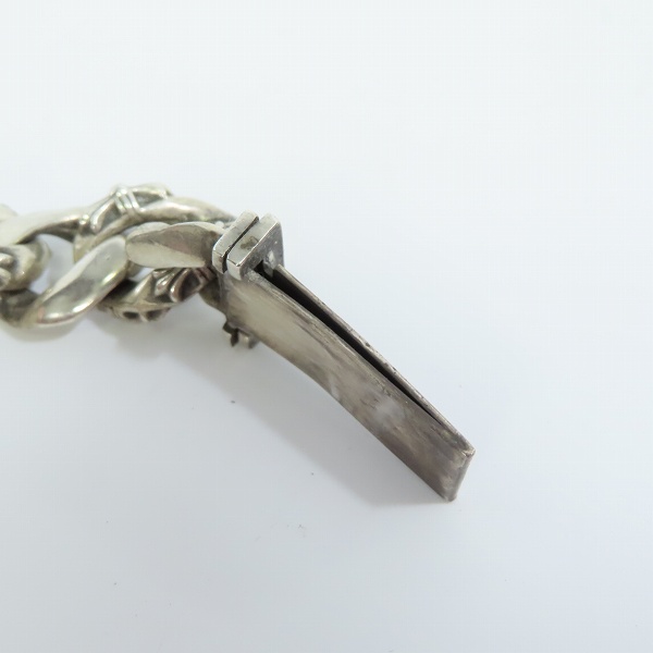 ″激レアオールド“ クロムハーツ　フローラルクロスIDブレスレット　ファンシー クロムハーツフローラルクロスIDブレスレットファンシーチェーン