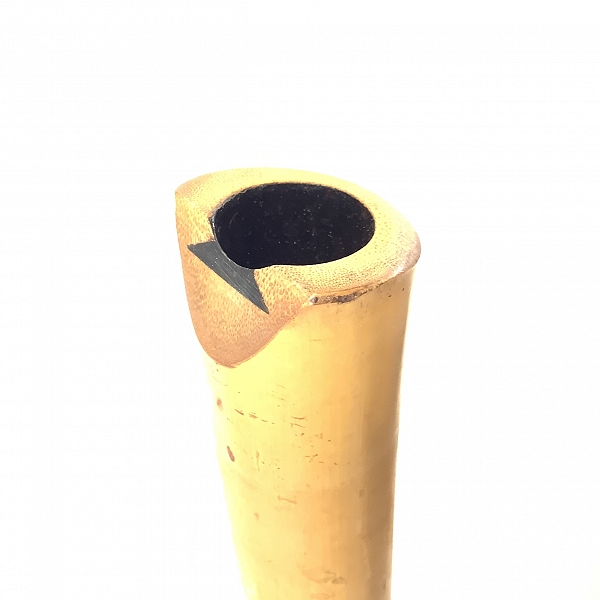 実際に弊社で買取させて頂いた尺八 在銘 鳳晴 二つ印 琴古流 漆巻き 全長70.2cm 和楽器の画像 8枚目