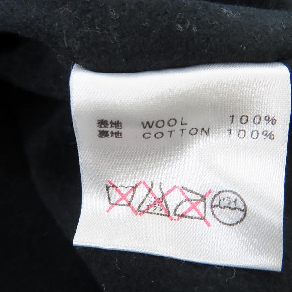 実際に弊社で買取させて頂いたCALEE/キャリー MELTON WOOL BORDER VEST ウールベスト/Lの画像 3枚目