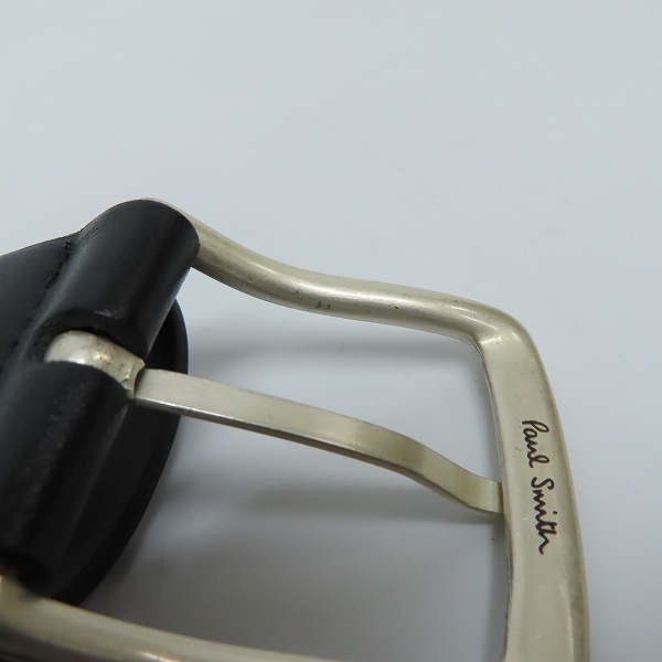 実際に弊社で買取させて頂いたPaul Smith/ポールスミス イントレチャート メッシュレザー/コードベルト/38の画像 4枚目