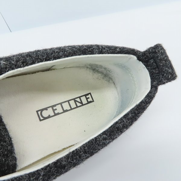 実際に弊社で買取させて頂いたCELINE/セリーヌ 180°  フェルト レースアップ スニーカー 40の画像 4枚目