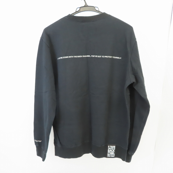 実際に弊社で買取させて頂いたBackChannel/バックチャンネル ロゴ クルーネック スウェット/Lの画像 1枚目