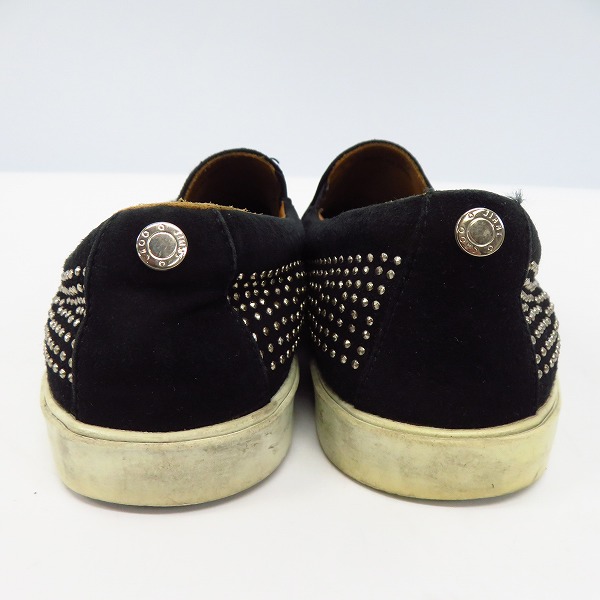 実際に弊社で買取させて頂いたJIMMY CHOO/ジミーチュウ グリッター スタッズ スリッポン/38の画像 1枚目