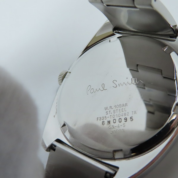 実際に弊社で買取させて頂いたPaulSmith/ポールスミス ファイブアイズ クオーツ腕時計 F335-T010482【動作未確認】の画像 3枚目