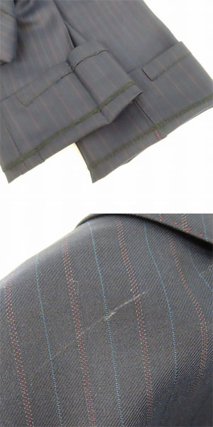 実際に弊社で買取させて頂いたPaul Smith LONDON×Ermenegildo Zegna/ポールスミス×エルメネジルドゼニア ストライプ セットアップ スーツ/Sの画像 8枚目