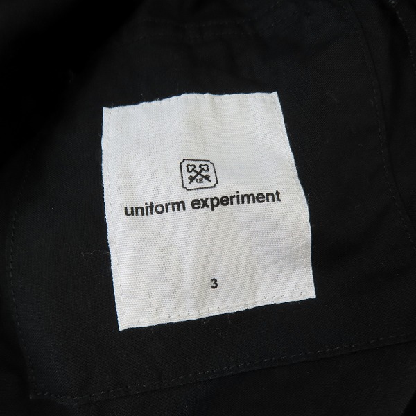 実際に弊社で買取させて頂いたuniform experiment/ユニフォームエクスペリメント ペイント加工 ナンバリング 長袖シャツ UE-160052/3の画像 3枚目
