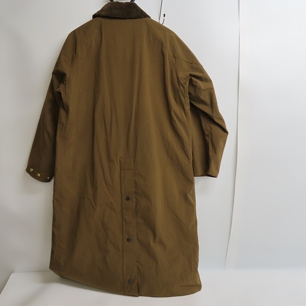 実際に弊社で買取させて頂いたBarbour/バブアー OS BURGHLEY-MU-TECH/ナイロン カーキ ロングコート 2002271/36の画像 1枚目