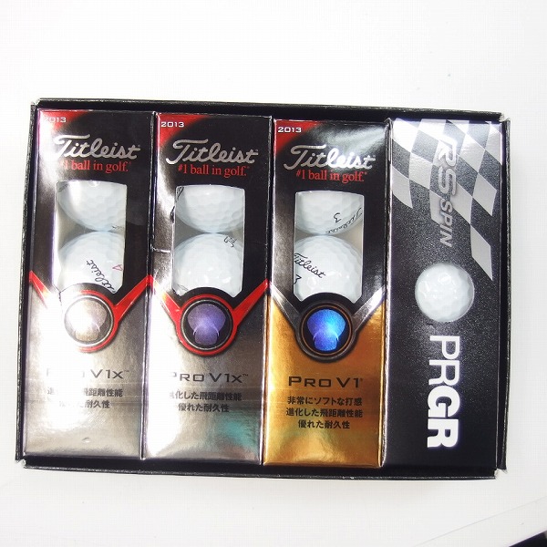 実際に弊社で買取させて頂いた【未使用】Titleist PROV1/V1x/PRGR RS ゴルフボール 1ダース