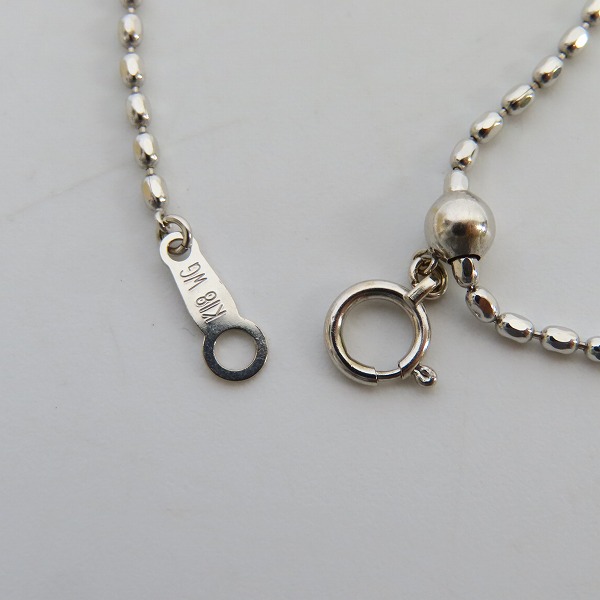 実際に弊社で買取させて頂いたBloody Mary/ブラッディマリー フットボールチェーン K18WGの画像 4枚目