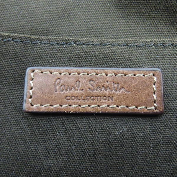 実際に弊社で買取させて頂いたPaul Smith/ポールスミス レザー/キャンバス コンビネーション ワンショルダーバッグの画像 4枚目