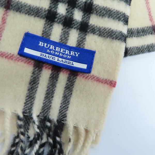 実際に弊社で買取させて頂いたBURBERRY LONDON/バーバリー ロンドン チェック柄マフラーの画像 1枚目