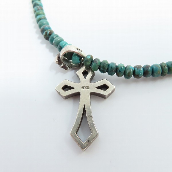 実際に弊社で買取させて頂いたCrescent Luna/クレセントルナ エルマー ターコイズ クロス ネックレスの画像 2枚目