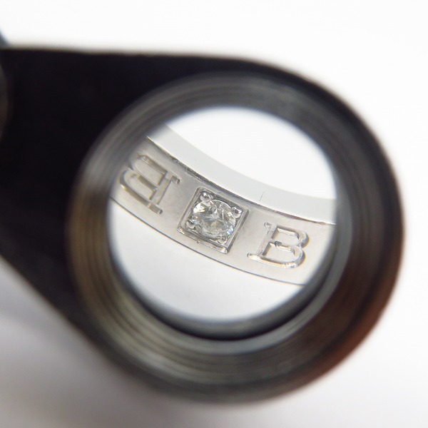 実際に弊社で買取させて頂いたBVLGARI/ブルガリ リング ダブルロゴ 1ダイヤ 750WG 15.5号の画像 7枚目