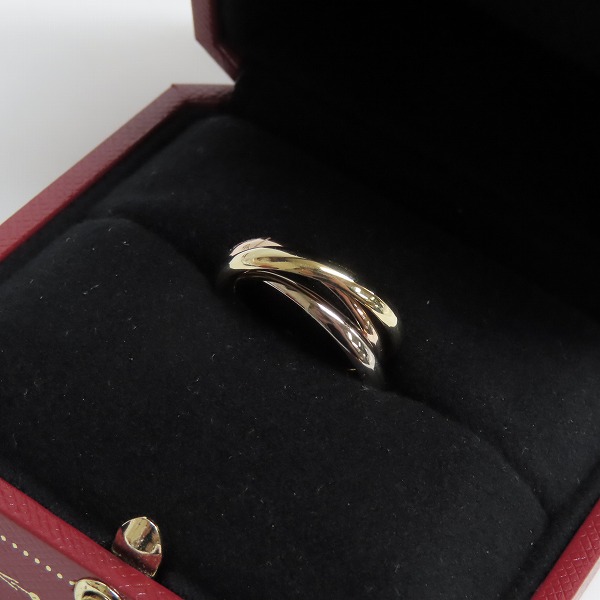 実際に弊社で買取させて頂いたCartier/カルティエ TRINITY RING/トリニティリング 3連 指輪  Au750/14号