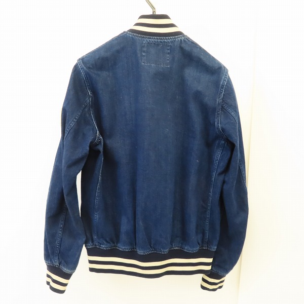 実際に弊社で買取させて頂いたHYSTERIC GLAMOUR/ヒステリックグラマー デニムスタジャン ガールワッペン 0261AB04/Mの画像 1枚目