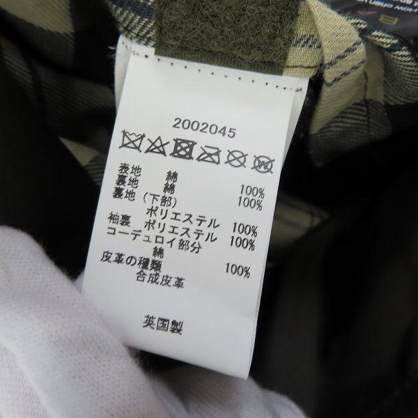 実際に弊社で買取させて頂いたBarbour/バブアー オイルドジャケット SL BORDER MWX0534SG91/38の画像 4枚目